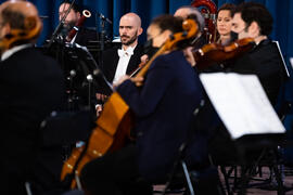 Concierto de Bandas Sonoras de la 30 edición de Fancine de la Universidad de Málaga. Auditorio de la Escuela Técnica de Ingeniería de Telecomunicaciones e Informática. Noviembre de 2020