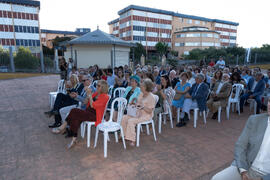 Asistentes al acto homenaje al personal jubilado o que cumple 25 años de servicio en la Universidad de Málaga. Jardín Botánico. Junio de 2019