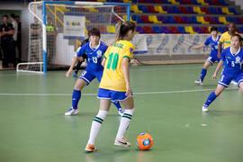Partido Brasil contra China Taipéi. 14º Campeonato del Mundo Universitario de Fútbol Sala 2014 (FUTSAL). Antequera. Julio de 2014