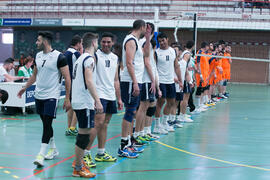 Partido masculino Universidad de Málaga - Universidad de Vigo. Campeonato de España Universitario de Voleibol. Complejo Polideportivo Universitario. Abril de 2018