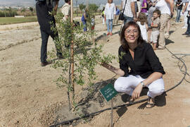 Inauguración del "Bosque del Conocimiento" en el Campus de Teatinos de la Universidad de Málaga. Junio de 2010