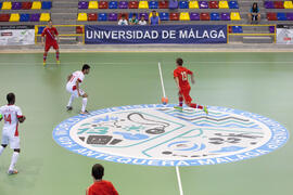 Partido Rusia contra Omán. 14º Campeonato del Mundo Universitario de Fútbol Sala 2014 (FUTSAL). Antequera. Julio de 2014