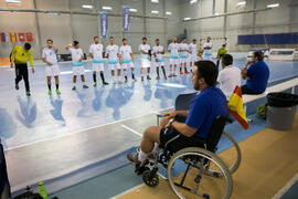 Partido Universidad de Málaga - Universidad de Basilea. Categoría masculina. Campeonato Europeo Universitario de Balonmano. Antequera. Julio de 2017