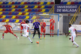 Partido Rusia contra Omán. 14º Campeonato del Mundo Universitario de Fútbol Sala 2014 (FUTSAL). Antequera. Julio de 2014