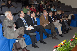 Asistentes a la conferencia inaugural del 4º Congreso Internacional de Actividad Físico-Deportiva para Mayores. Escuela Técnica Superior de Ingeniería Informática y Telecomunicaciones. Marzo de 2011