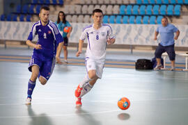 Partido Israel contra Eslovaquia. 14º Campeonato del Mundo Universitario de Fútbol Sala 2014 (FUTSAL). Antequera. Julio de 2014