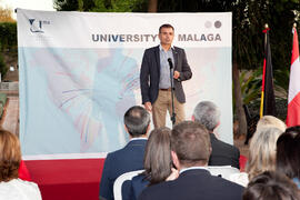 Acto de bienvenida a los alumnos Erasmus de la Universidad de Málaga. Jardín Botánico. Octubre de 2013