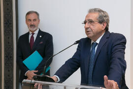 José Ángel Narváez. Toma de posesión de nuevo funcionariado de la Escala Administrativa. Edificio del Rectorado. Marzo de 2019