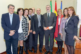 Nombramiento de D. Antonio Ávila como Alumno de Honor de la Facultad de Ciencias Económicas y Empresariales de la Universidad de Málaga. Facultad de Ciencias Económicas y Empresariales. Noviembre de 2011
