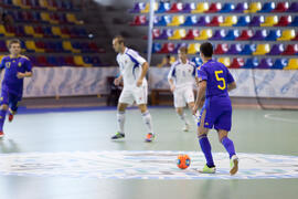 Partido Ucrania contra Eslovaquia. 14º Campeonato del Mundo Universitario de Fútbol Sala 2014 (FUTSAL). Antequera. Julio de 2014