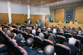 José Emilio Navas en su investidura como Doctor "Honoris Causa" por la Facultad de Ciencias Económicas y Empresariales de la Universidad de Málaga. Edificio del Rectorado. Abril de 2017