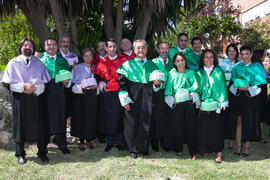 Retrato de grupo tras la Apertura del Curso Académico 2015/2016 de la Universidad de Málaga. Paraninfo. Septiembre de 2015
