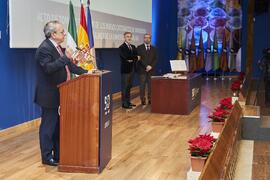 Intervención de José Ángel Narváez. Toma de posesión de nuevos catedráticos y profesores titulares de la Universidad de Málaga. Paraninfo. Diciembre de 2022