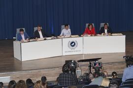Debate electoral entre los candidatos a Rector de la Universidad de Málaga. Escuela Técnica Superior de Ingeniería Informática y Telecomunicaciones. Noviembre de 2023