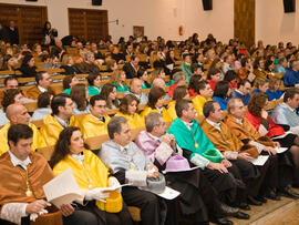 Investidura de nuevos doctores por la Universidad de Málaga 2010. Paraninfo. Enero de 2010