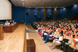Graduación de Másters de la Facultad de Ciencias Económicas y Empresariales de la Universidad de Málaga. Paraninfo. Abril de 2018