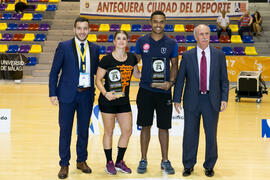Entrega de premios. Ceremonia de clausura del Campeonato Europeo Universitario de Balonmano. Antequera. Julio de 2017