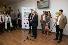 Intervención de José Ángel Narváez en la inauguración de la Oficina de Atención al Estudiante de la Universidad de Málaga. Aulario Rosa de Gálvez. Abril de 2018