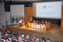 Apertura del Curso Académico 2016/2017 de la Universidad de Málaga. Salón de actos de la Escuela de Ingenierías Industriales. Septiembre de 2016