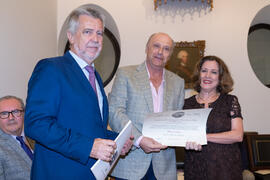 Entrega de Título de Socio a Javier Ramírez. 230º Aniversario de la Sociedad Económica Amigos del País. Plaza de la Constitución. Septiembre de 2019