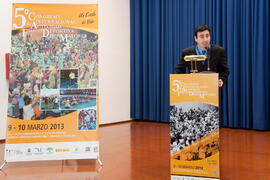 Inauguración del 5º Congreso Internacional de actividad físico-deportiva para mayores de la Universidad de Málaga en la E.T.S.I. Marzo de 2013