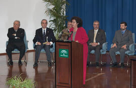 Entrega de distinciones por el Día de Andalucía. Escuela Técnica Superior de Ingeniería Informática. Febrero de 2007
