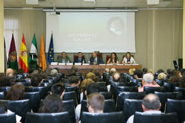 Mesa presidencial. Entrega del IX Premio Gauss. Facultad de Ciencias Económicas y Empresariales. Junio de 2018