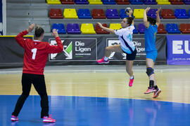 Partido Universidad Ovidius de Constanta - Universidad de Málaga. Categoría femenina. Campeonato Europeo Universitario de Balonmano. Antequera. Julio de 2017