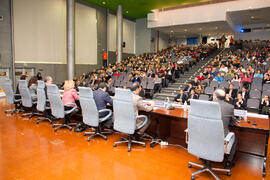 Inauguración del 5º Congreso Internacional de actividad físico-deportiva para mayores de la Universidad de Málaga en la E.T.S.I. Marzo de 2013