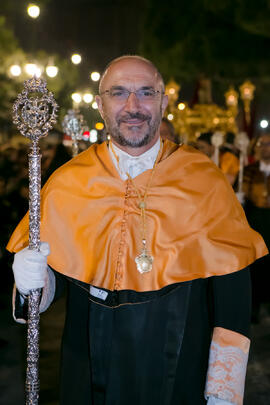 Eugenio José Luque Domínguez. Estación de Penitencia de la Hermandad de los Estudiantes. Málaga. Abril de 2017