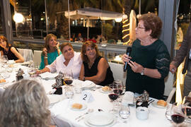 Cena Homenaje a profesores y PAS jubilados de la Facultad de Económicas. Restaurante El Palmeral. Septiembre de 2015