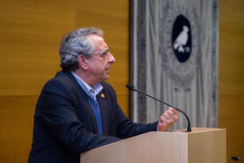 José Ángel Narváez en la Toma de Posesión de los nuevos catedráticos de la Universidad de Málaga. Edificio del Rectorado. Febrero de 2018