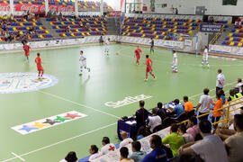 Partido Rusia contra República Checa. 14º Campeonato del Mundo Universitario de Fútbol Sala 2014 (FUTSAL). Antequera. Julio de 2014
