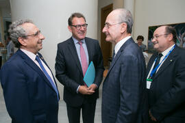 Momentos previos a la inauguración del XXVI Encuentro Anual de la Asociación Von Humboldt de España. Edificio del Rectorado. Septiembre de 2017