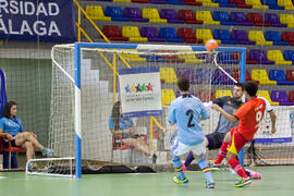 Partido Tailandia contra España. 14º Campeonato del Mundo Universitario de Fútbol Sala 2014 (FUTSAL). Antequera. Julio de 2014