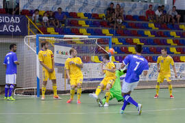 Partido Ucrania contra Brasil. 14º Campeonato del Mundo Universitario de Fútbol Sala 2014 (FUTSAL). Antequera. Julio de 2014