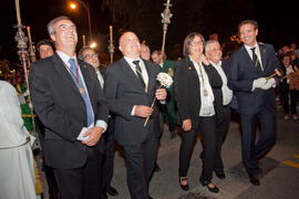 Procesión Magna Mariana con motivo del "Mater Dei". Centro histórico de Málaga. Septiembre de 2013
