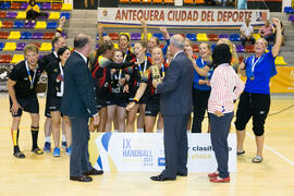 Universidad de Colonia primera clasificada en la categoría femenina. Campeonato Europeo Universitario de Balonmano. Antequera. Julio de 2017