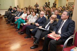 Asistentes a la clausura del 50 Aniversario de la Facultad de Económicas. Facultad de Ciencias Económicas y Empresariales. Marzo de 2016