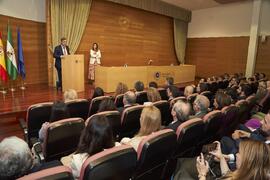 Discurso de Teodomiro López. Toma de posesión de nuevos Vicerrectores adjuntos y personal asesor del Rector de la Universidad de Málaga. Edificio del Rectorado. Abril de 2024