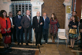 Inauguración de la placa conmemorativa de la Casa Natal de Eugenio Chicano. Málaga. Octubre de 2017