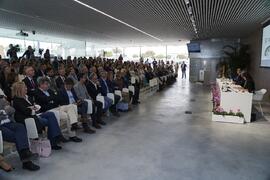 Asistentes a la inauguración de la nueva Facultad de Psicología y Logopedia de la Universidad de Málaga. Campus de Teatinos. Octubre de 2022