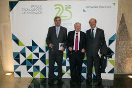 Momentos posteriores al acto del 25 Aniversario del Parque Tecnológico de Andalucía. Palacio de Ferias y Congresos de Málaga. Noviembre de 2017