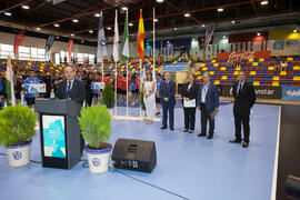 Intervención de Manuel Jesús Barón. Ceremonia de apertura del Campeonato del Mundo Universitario de Balonmano. Antequera. Junio de 2016