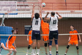 Partido masculino Universidad de Málaga - Universidad de Vigo. Campeonato de España Universitario de Voleibol. Complejo Polideportivo Universitario. Abril de 2018
