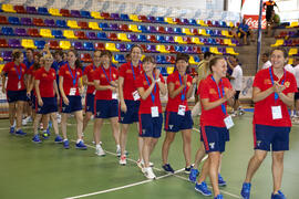 Equipo de Rusia. Inauguración del 14º Campeonato del Mundo Universitario de Fútbol Sala 2014 (FUTSAL). Antequera. Julio de 2014
