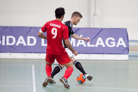 Partido Irán contra Alemania. 14º Campeonato del Mundo Universitario de Fútbol Sala 2014 (FUTSAL). Antequera. Julio de 2014