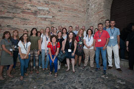 Visita nocturna tematizada a la Alcazaba. Olimpiada Española de Economía, Fase Nacional. Alcazaba de Málaga. Junio de 2015