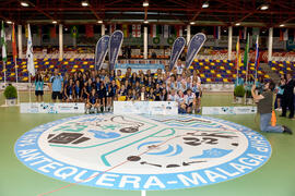 Equipos ganadores. Acto de clausura y entrega de medallas. 14º Campeonato del Mundo Universitario de Fútbol Sala 2014 (FUTSAL). Antequera. Julio de 2014