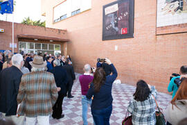 Inauguración del mural conmemorativo del 50 Aniversario de la Facultad de Económicas. Facultad de Ciencias Económicas y Empresariales. Marzo de 2019